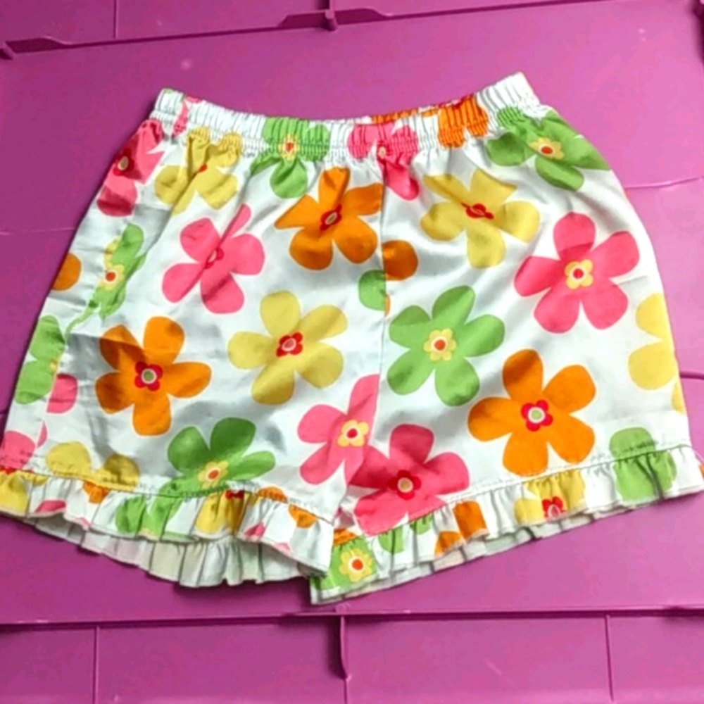 Multicolor flower pj shorts